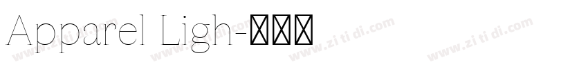 Apparel Ligh字体转换